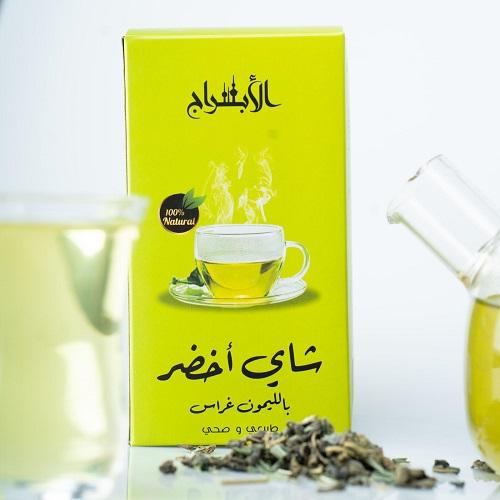 الابراج شاي اخضر طبيعي بالليمون غراس 120جم