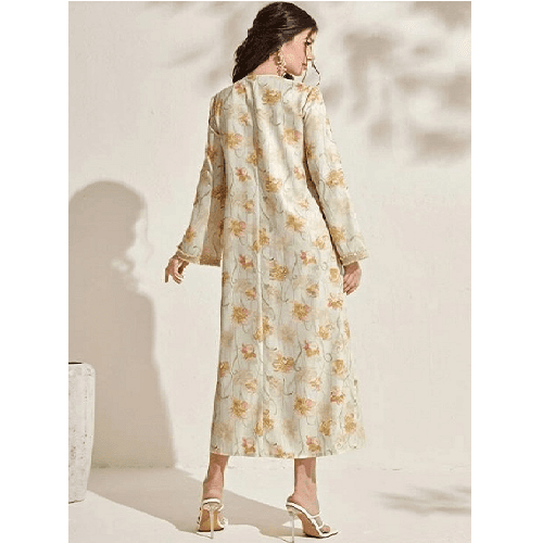 دراعة مشجرة وردي XL