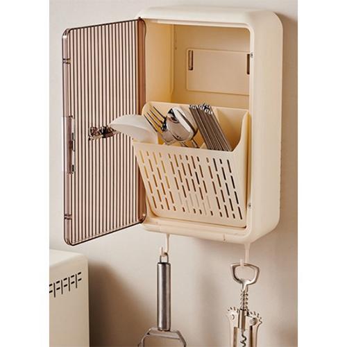 خزانة تخزين ادوات المائدة المثبتة على الحائط