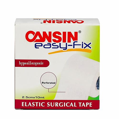 كانسين ايزي فيكس بلاستر طبي رول مقسم 2.5سم×10م ابيض