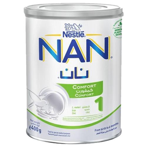 نان كمفورت 1 تركيبه حليب غذائية للنمو الصحي للرضع من الولادة الي6اشهر 400جم
