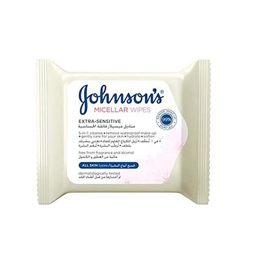 جونسون مناديل ميسيلار فائقة الحساسية لجميع انواع البشرة 25منديل