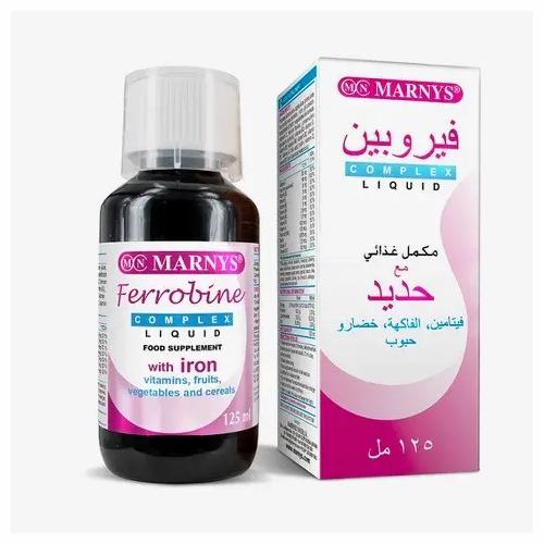 مارنيز فيروبين كومبلكس شراب مكمل غذائي يحتوي على الحديد 125مل
