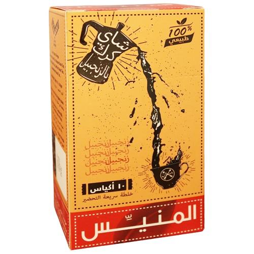 المنيس شاي كرك بالزنجبيل 20جم 10اكياس