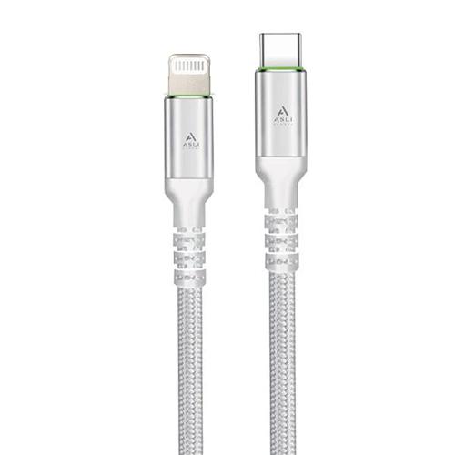 اسلي جلوبال باور ماكس كابل Type C الى لايتنينج 1م ابيض موديل رقم.PWM-CL1W