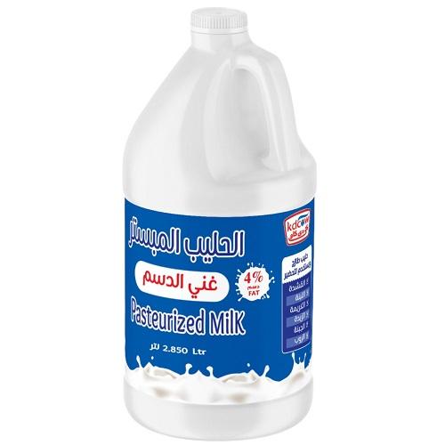 كي دي كاو حليب طازج مبستر غني الدسم 2.850لتر