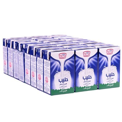 كي دي كاو حليب كامل الدسم طويل الامد 250مل 24حبة