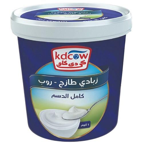 كي دي كاو زبادي طازج روب كامل الدسم 1كجم