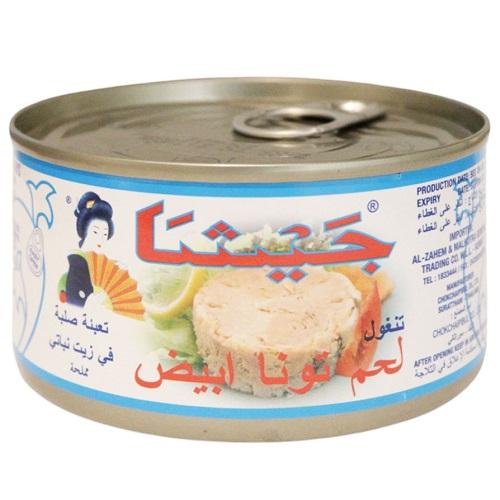 جيشا لحم تونة ابيض في زيت دوار الشمس 200جم