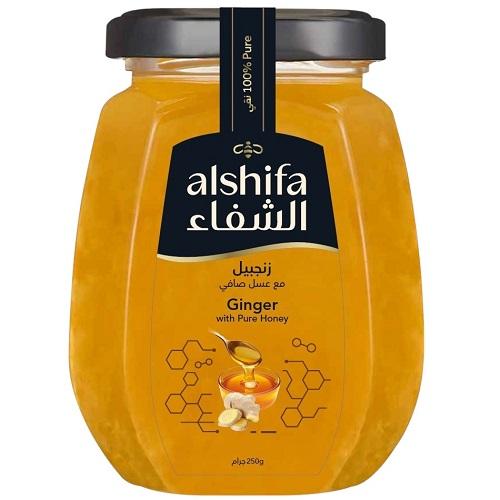 الشفاء زنجبيل مع عسل صافي 250جم