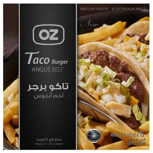 اوز تاكو برجر انجوس 6قطعة 480جم