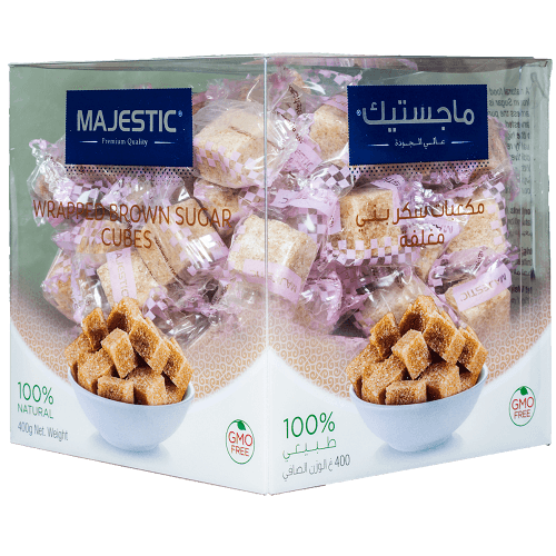  ماجستيك مكعبات سكر بني ديميرارا مغلفة 400جم