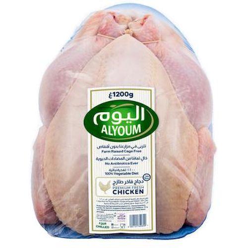 اليوم دجاج فاخر طازج 1.2كجم