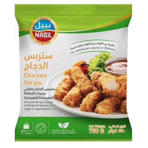 نبيل ستربس الدجاج 750جم
