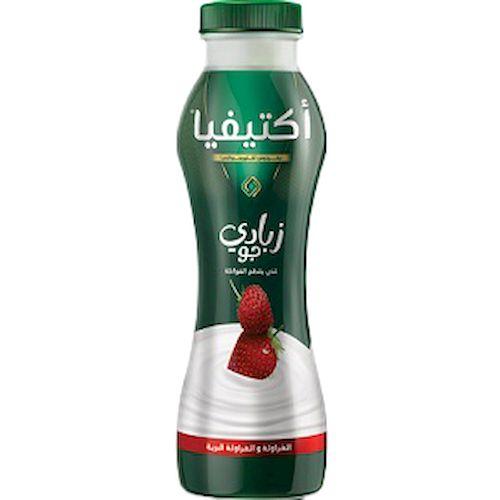 اكتيفيا مشروب زبادي جو بالفراولة والفراولة البرية 280مل