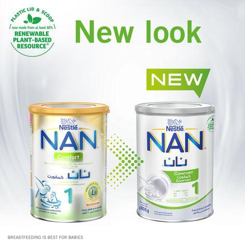 نان كمفورت 1 تركيبه حليب غذائية للنمو الصحي للرضع من0الي6اشهر 800جم