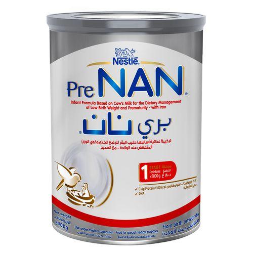 بري نان 1 تركيبه حليب غذائية لتحسين الوزن المنخفض للرضع مناسب منذ الولادة 400جم
