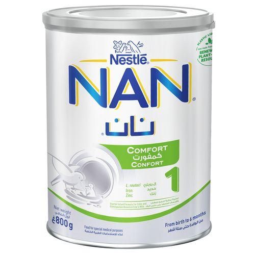 نان كمفورت 1 تركيبه حليب غذائية للنمو الصحي للرضع من0الي6اشهر 800جم