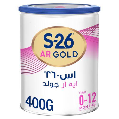 اس 26 ايه ار جولد تركيبة حليب بودرة مضاد للارتجاع للرضع من الولادة الى12شهر 400جم