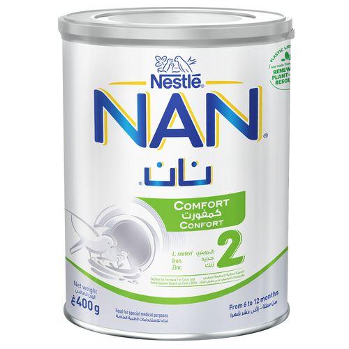 نان كمفورت 2 تركيبه حليب غذائية للنمو الصحي للرضع من 6الي12شهر 400جم