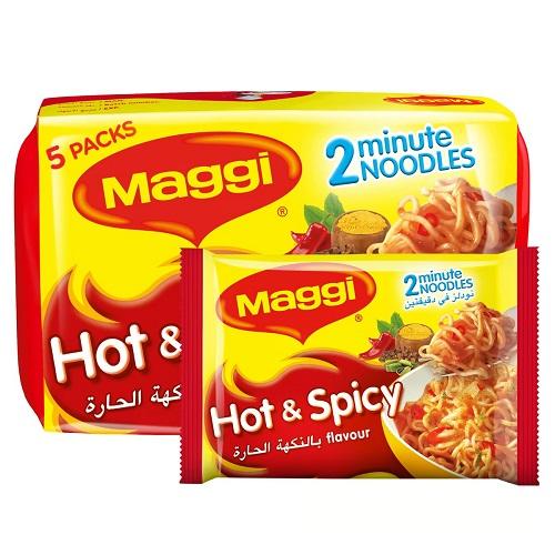 ماجي نودلز بنكهة حارة 78جم 5حبة