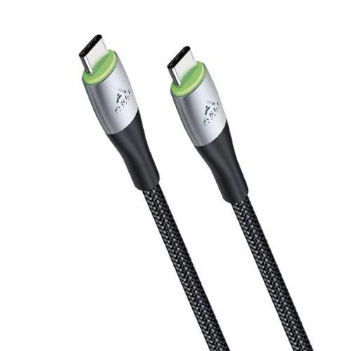 اسلي جلوبال باور واير الترا USB C إلى USB C كابل 30سم 60واط موديل رقم.PWU-CC30C