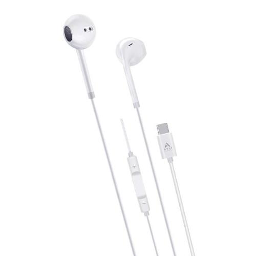 اسلي يونيفيرسال جلوبال سماعة اذن Type C بطول 1.2م ابيض موديل رقم.AS-CER