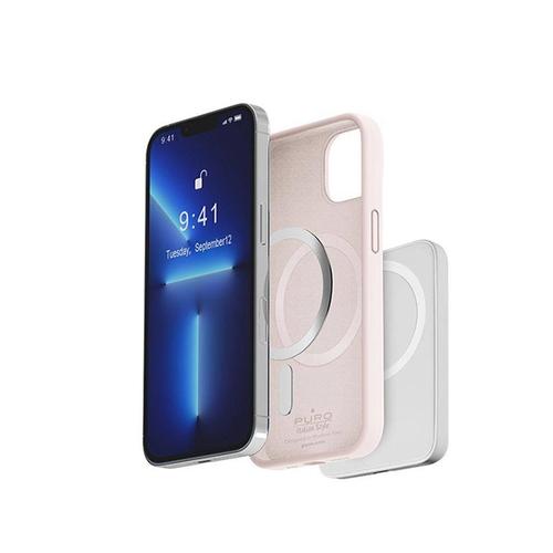 بورو ايكون غطاء حماية سيليكون ماجسيف لايفون 14 برو وردي رقم.14051