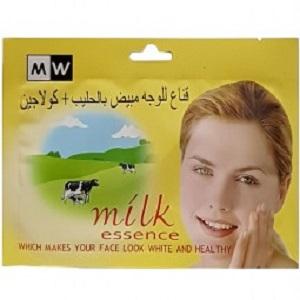 ام دبليو قناع للوجه مبيض بالحليب والكولاجين
