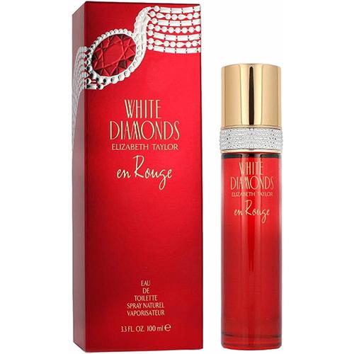 عطر اليزابيث تايلور وايت دايموندز ان روج او دو تواليت للنساء 100مل