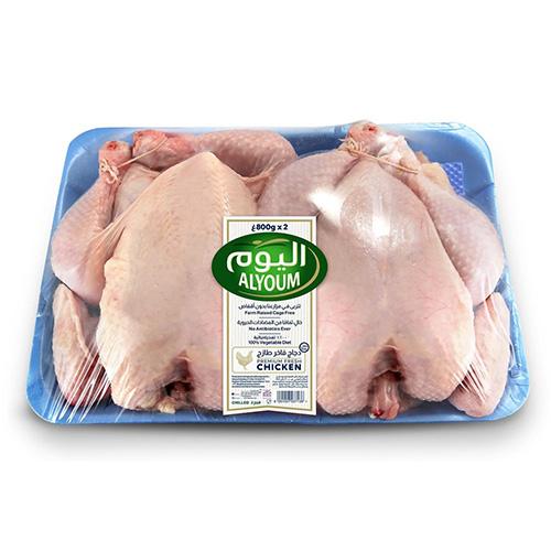اليوم دجاج فاخر طازج 800جم 2حبة