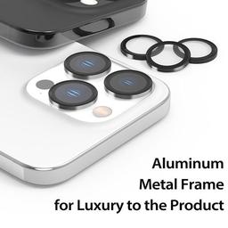 اراري واقي عدسة الكاميرا بقاعده معدنية ايفون 15 برو و 15 برو ماكس شفاف موديل رقم.IP23P-MRCSUB-CL