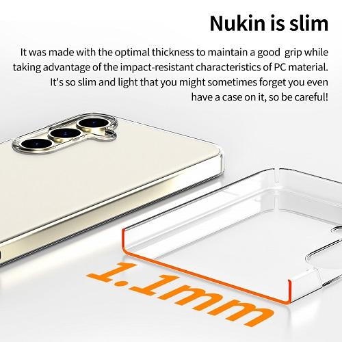 اراري نوكين غطاء حماية لهاتف سامسونج جالاكسي +S24 شفاف موديل رقم.S24P-NUK-CL