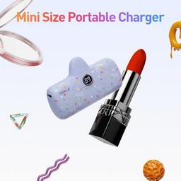 اي ووك لينك مي برو بطارية الجيب 4800مللي امبير شحن سريع مع شاشة عرض لايفون نمط الشريط بنفسجي موديل رقم.DBL5000PL-005B