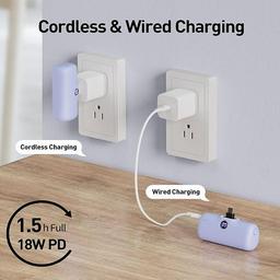 اي ووك لينك مي بلس بطارية الجيب 4800مللي امبير USB Type C بنفسجي موديل رقم.DBL5000PC-005A