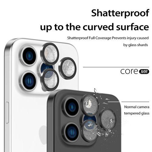 اراري واقي عدسة الكاميرا بقاعده معدنية ايفون 15 برو و 15 برو ماكس شفاف موديل رقم.IP23P-MRCSUB-CL