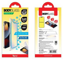 توري بودي جلاس حماية شاشة مضادة للبكتيريا لايفون 13 برو ماكس6.7بوصة مضاد للضوء الازرق شفاف موديل رقم.IP2167-BDG-AB04