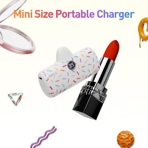 اي ووك لينك مي بلس باور بانك جيب شحن سريع Type C ابيض 4800ملي امبير موديل رقم.DBL5000PC-002B