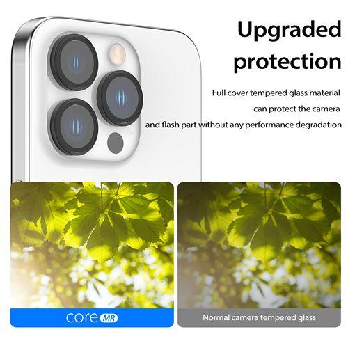 اراري واقي عدسة الكاميرا بقاعده معدنية ايفون 15 برو و 15 برو ماكس شفاف موديل رقم.IP23P-MRCSUB-CL