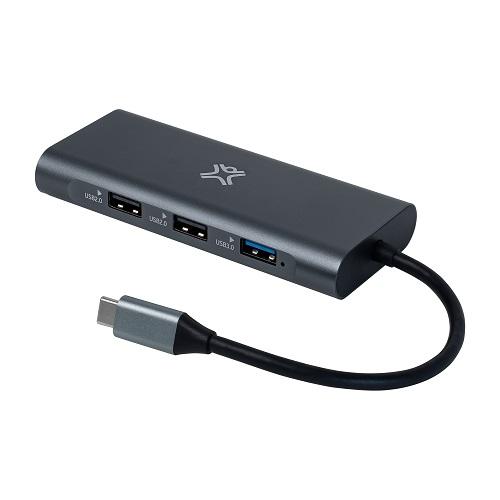 اكستريم ماك Type C موزع 8فى1 فضى موديل رقم.XWH-HUB8-13