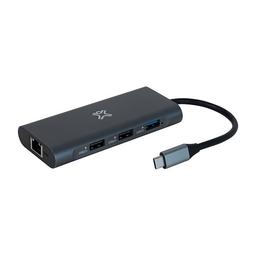 اكستريم ماك Type C موزع 8فى1 فضى موديل رقم.XWH-HUB8-13