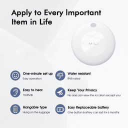 ميلي مي تاج بلص جهاز البحث عن العناصر بتقنية البلوتوث اسود موديل رقم.HD-P16-1