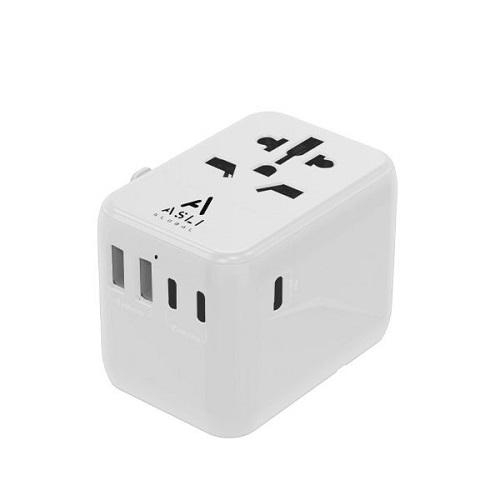 اسلي جلوبال شاحن عالمي Gan PD بقوة 35واط شاحن سريع ابيض موديل رقم.AS-TC35W