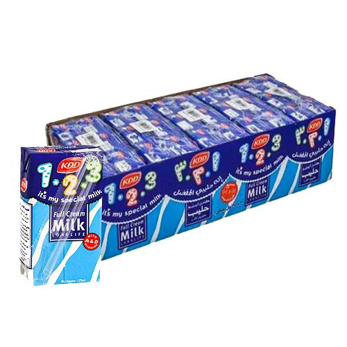 كي دي دي حليب كامل الدسم طويل الامد 125مل 30حبة