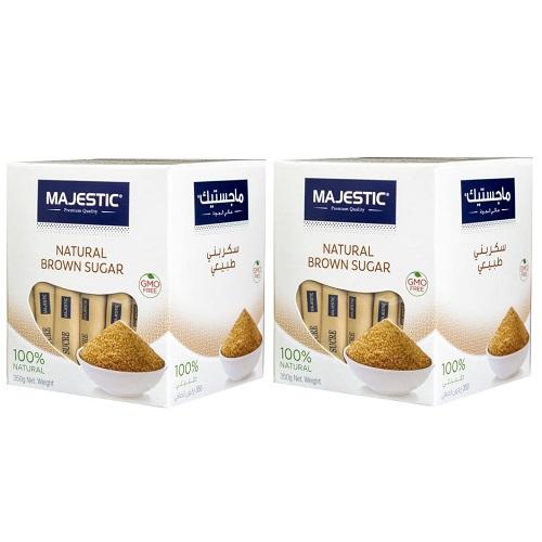 ماجستيك ديميرارا اصابع سكر بني طبيعي 350جم 2حبة