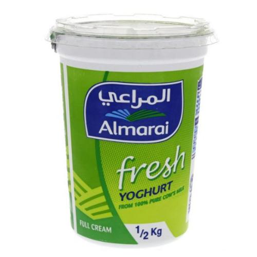 المراعي زبادي طازج كامل الدسم 500جم