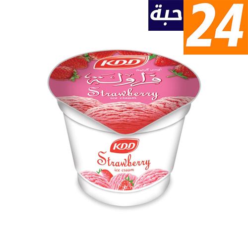 كي دي دي آيس كريم فراولة 53جم 24حبة