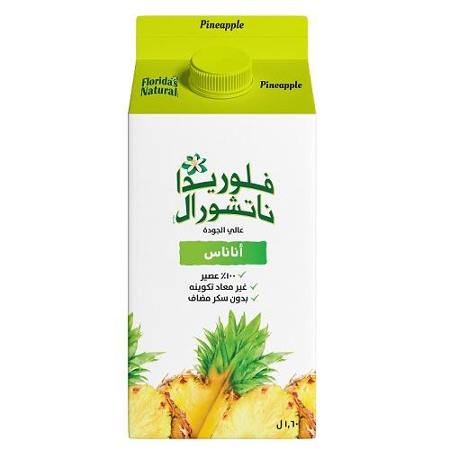 فلوريدا ناتشورال عصير اناناس بدون اضافة سكر 1.6لتر