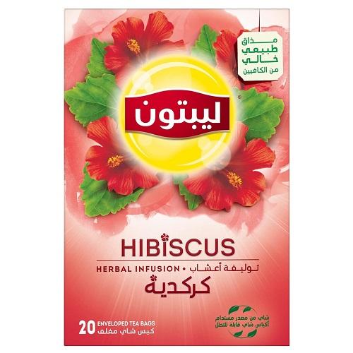 ليبتون شاي بنكهة الكركدية 20كيس 40جم