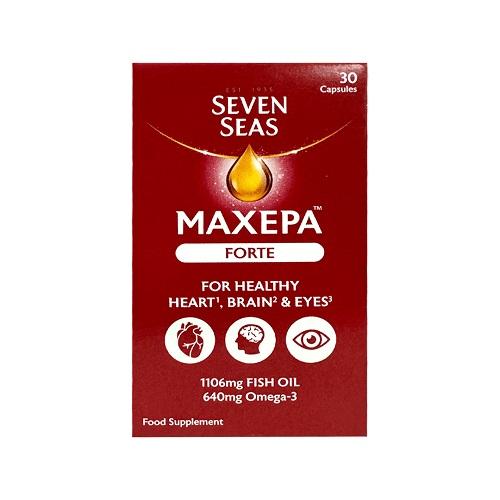 سفن سيز ماكسيبا فورتي 1106مجم زيت السمك 640مجم اوميجا 3 مكمل غذائي 30كبسولة